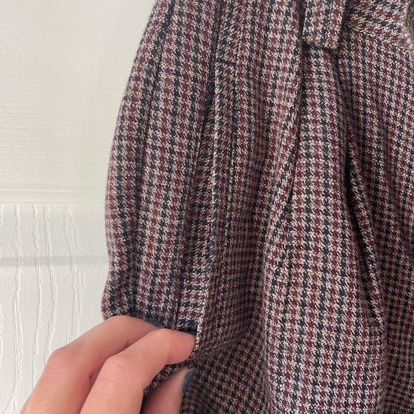 Vintage Herringbone High Waist Tailored Pleated Shorts Eclectic Grandpa - Picture 7 of 7